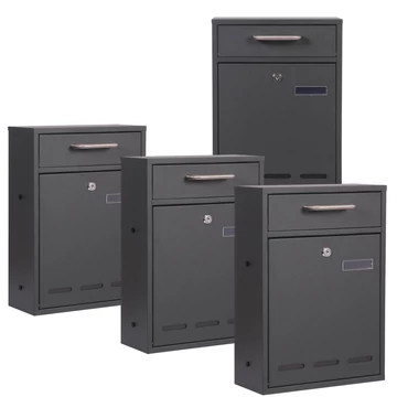 2x2 V53 fali postaláda, antracit