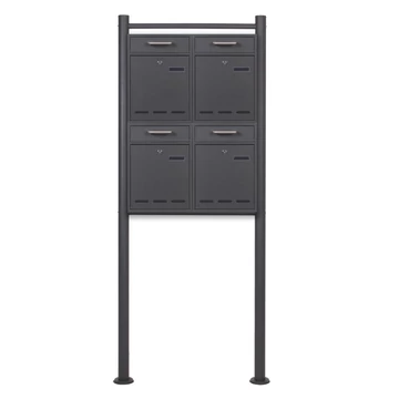 2x2 V53 postaláda antracit, postaládaállvánnyal