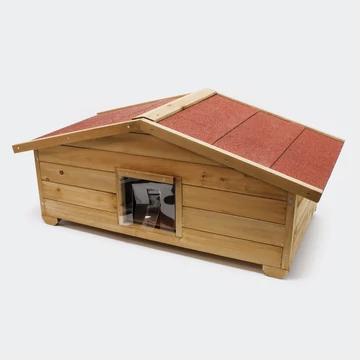 Nagy, szigetelt macskaház - időjárásálló Nagy, szigetelt macskaház - időjárásálló