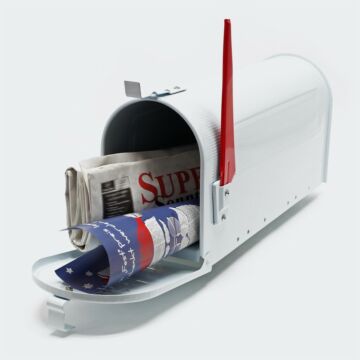 US Mailbox Design postaláda - fehér
