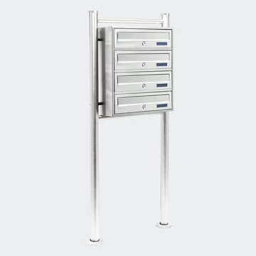 INOX Álló postaláda - 4 részes