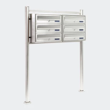 INOX - Álló postaláda - 6 részes