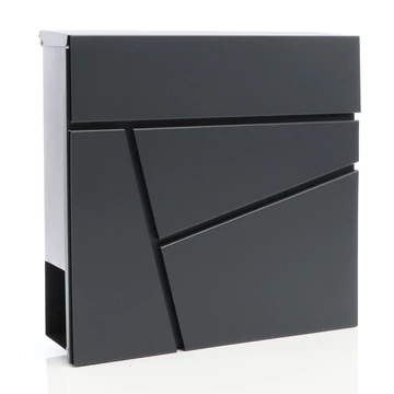 Design postaláda újságtartóval V57 - antracit szürke Design postaláda újságtartóval V57 - antracit szürke