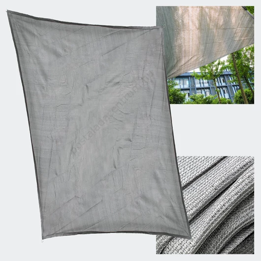 Napvitorla - UV védelem - 3x4 m - szürke