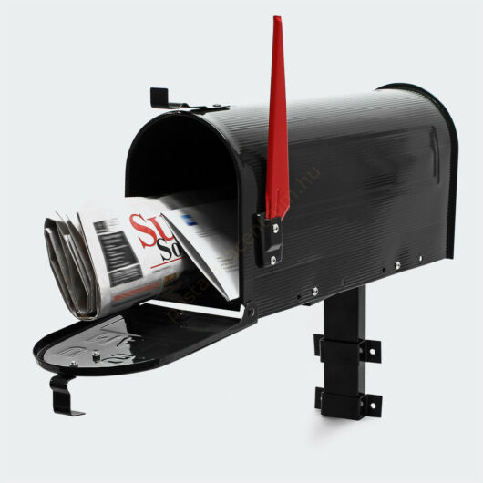 US Mailbox, fekete színben, amerikai design - falikarral