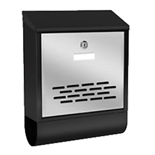 Prémium modern fali postaláda V37 - Antracit/ INOX - 2022