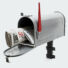 Kép 1/10 - US Mailbox, ezüstszürke színben, amerikai design - falikarral