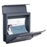 Kép 3/9 - Prémium modern fali postaláda V44 - Antracit/ INOX 