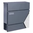 Kép 1/9 - Prémium modern fali postaláda V44 - Antracit/ INOX 