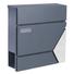 Kép 1/9 - Prémium modern fali postaláda V44 - Antracit/ INOX - 2022
