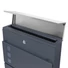 Kép 6/9 - Prémium modern fali postaláda V47 - Antracit/ INOX 