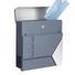 Kép 9/9 - Prémium modern fali postaláda V47 - Antracit/ INOX 