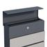 Kép 5/10 - Prémium modern fali postaláda újságtartóval-  V36 - Antracit/ INOX 